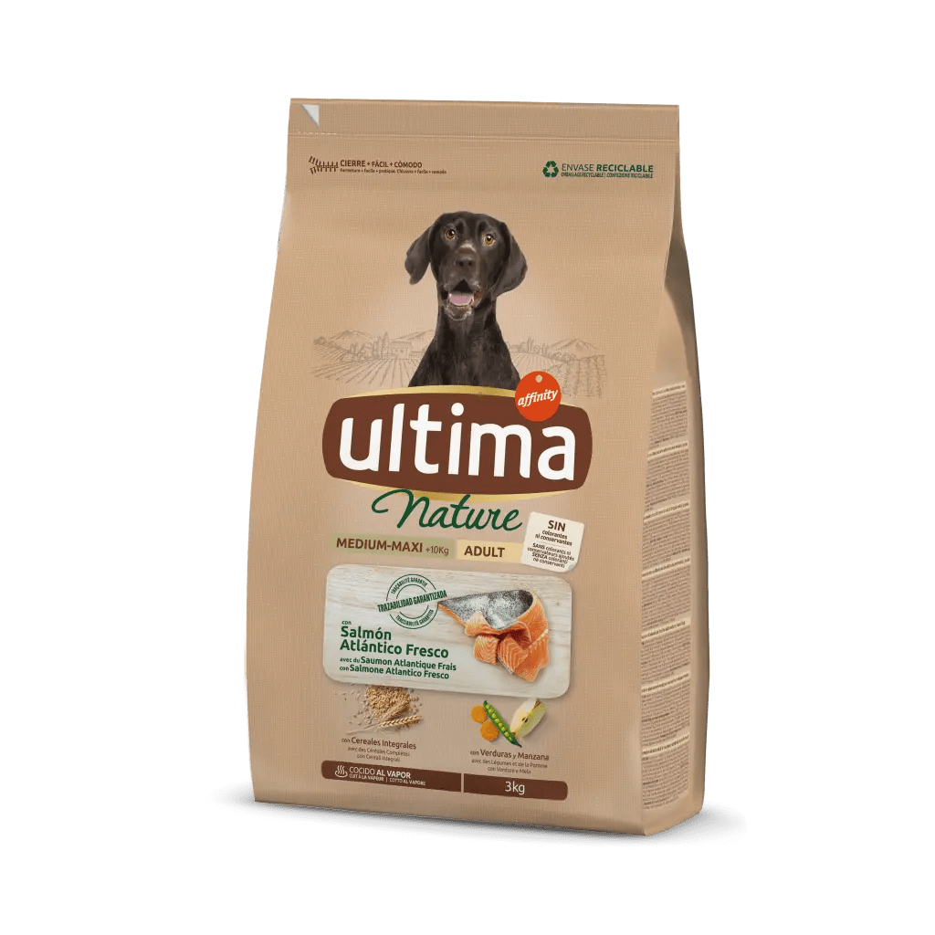 ▷ Ultima Nature No Grain Pienso para Perros Medium-Maxi sin Cereales con  Pavo 🥇【Muestras a Casa】