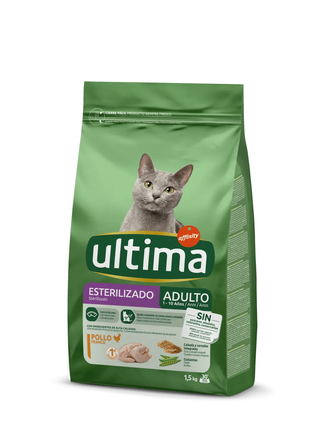 NUTRIPLUS GATOS COMIDA HUMEDA ESTERILIZADO POLLO 12x85 GR –