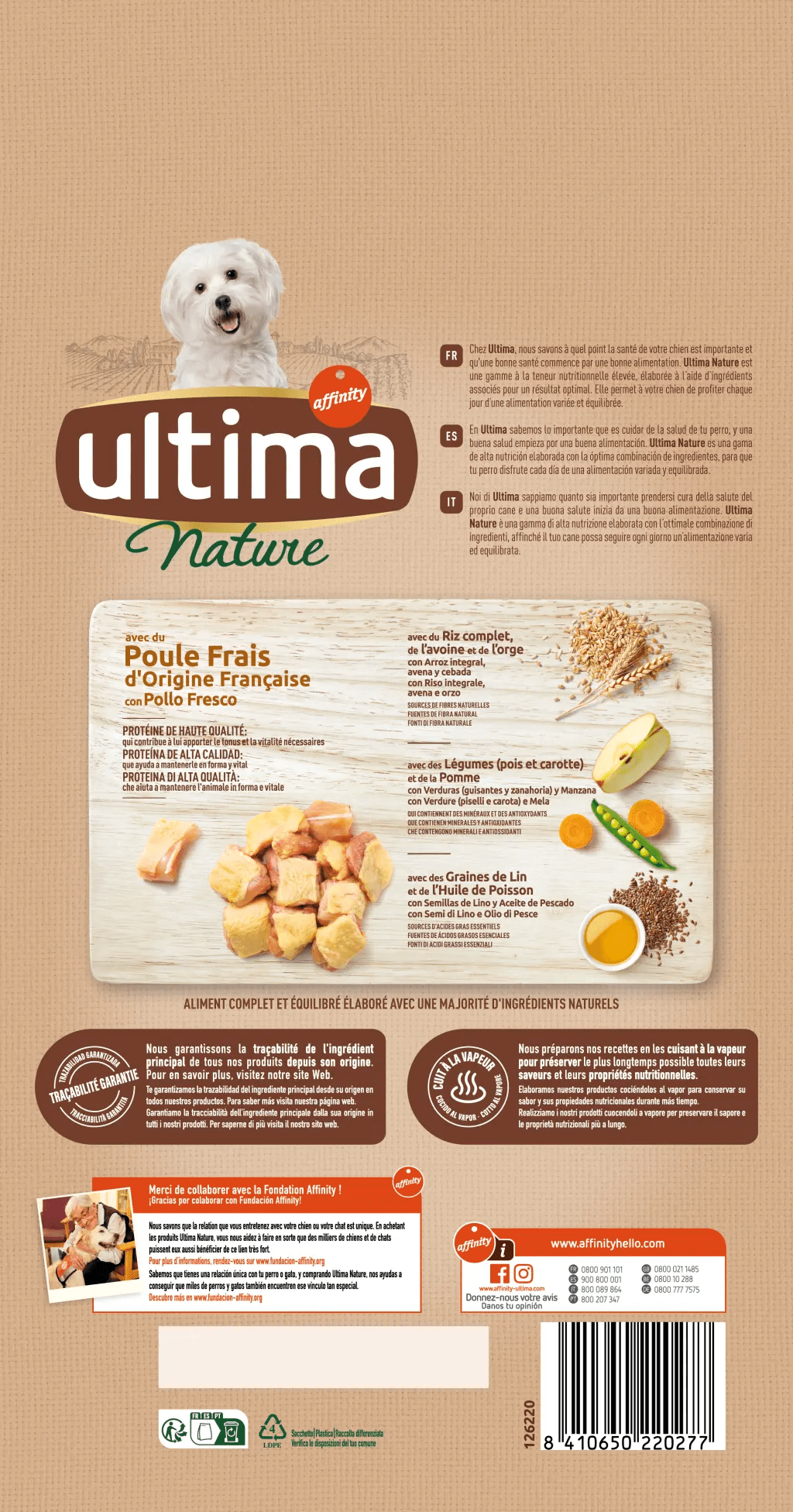 Ultima Nature Petit Adulte avec du Poulet