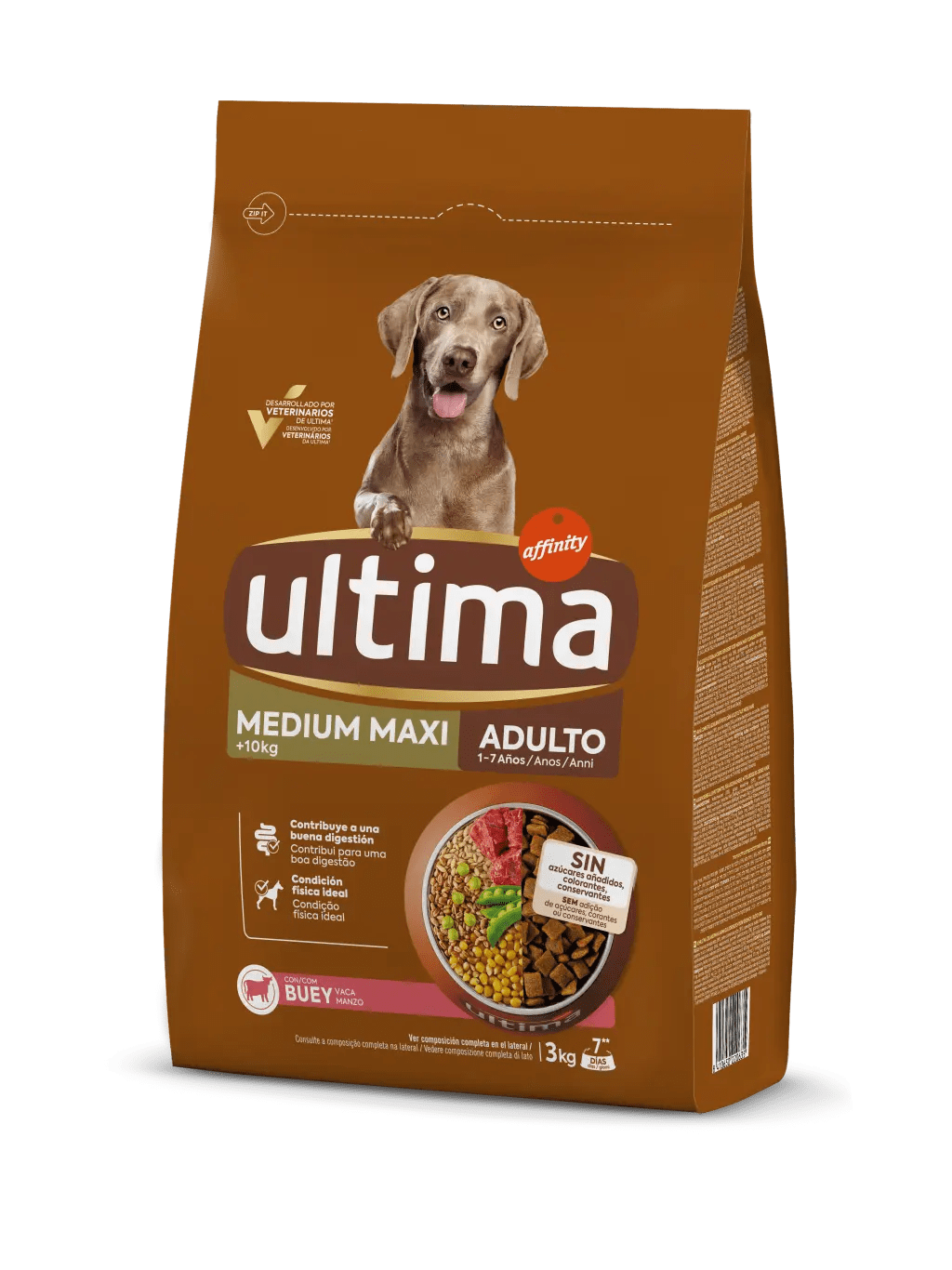 Affinity ULTIMA Adult Medium Maxi para perros de tamaño mediano y grande