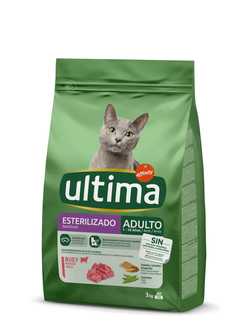 Ultima Sterilized Adult Beef Dry food for cats Ultima
