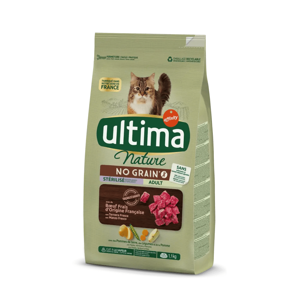 Nature No Grain Sterilized with Beef for cat Ultima