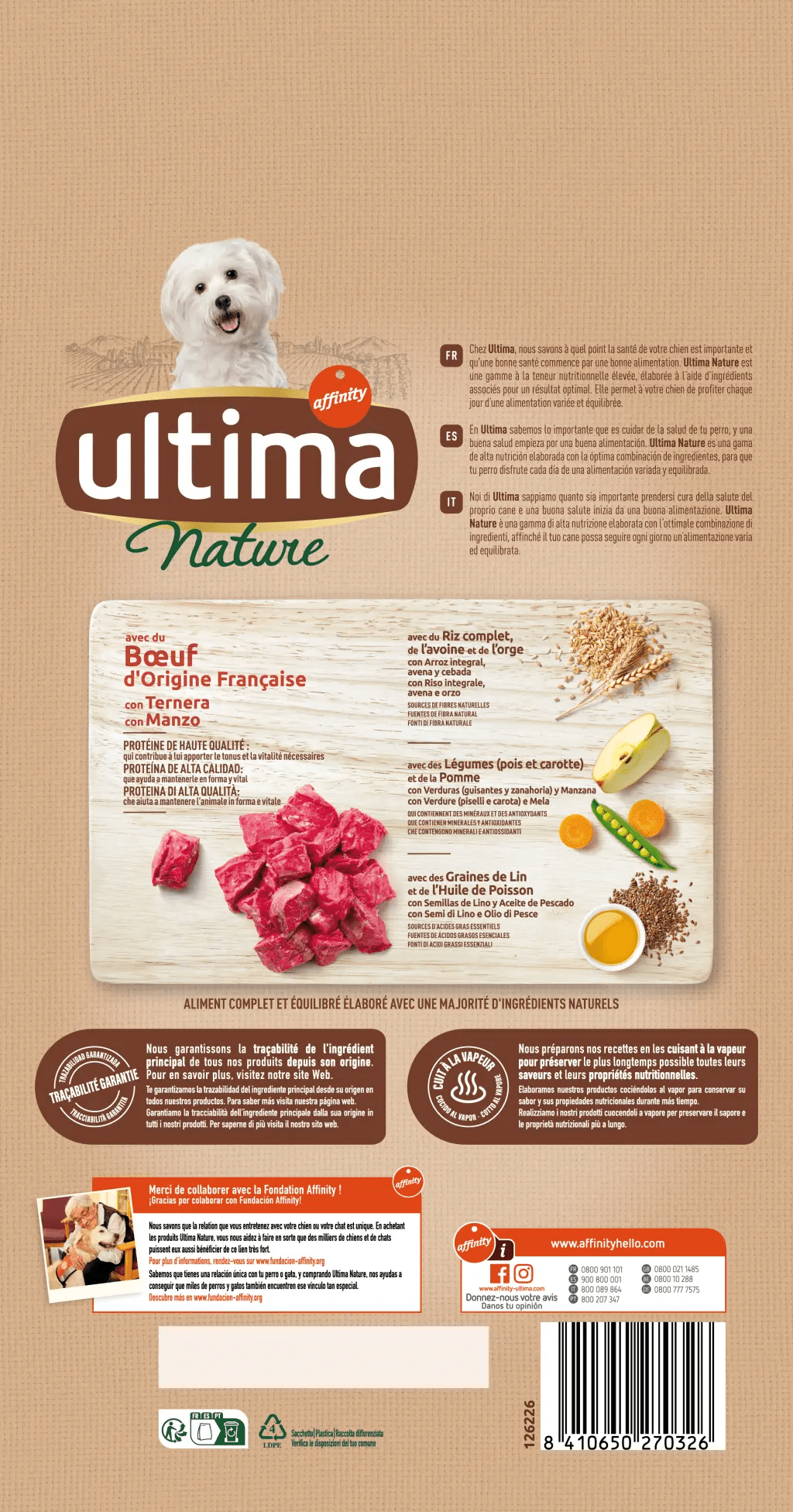 Ultima Nature Petit Adulte avec du Boeuf