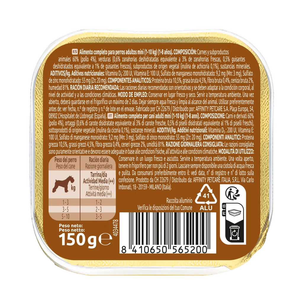 Fit & Delicious Paté Taglia Piccola Adulto con Pollo