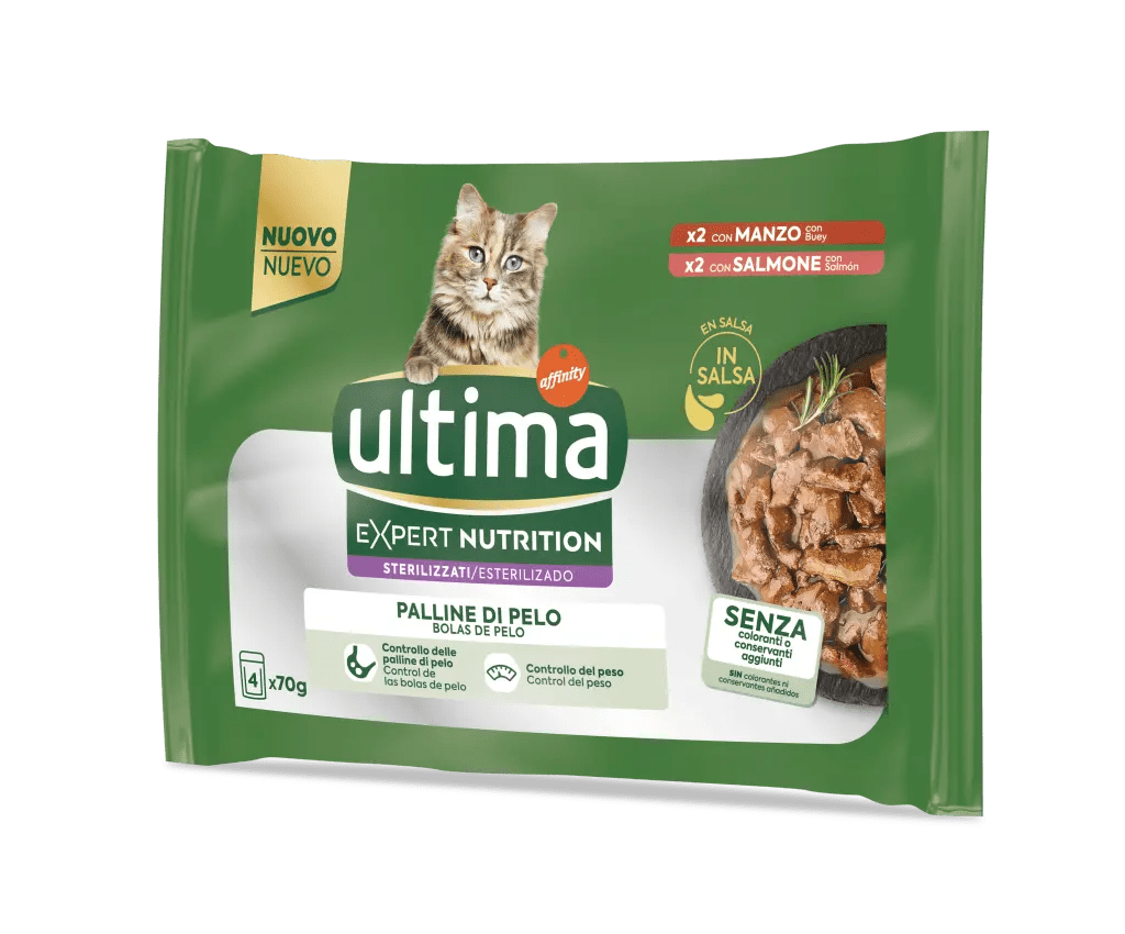 Expert Nutrition Esterilizado Bolas De Pelo con Buey y Salmón