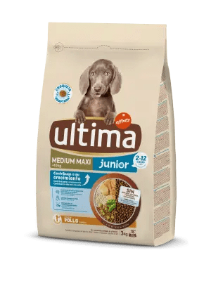 ultima Pienso para Perros Medium-Maxi Senior +7 años con Pollo - 7.5 kg :  : Productos para mascotas