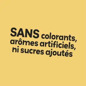 WITHOUT colorants, artificial flavors, or added sugars