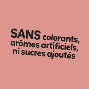 WITHOUT colorants, artificial flavors, or added sugars