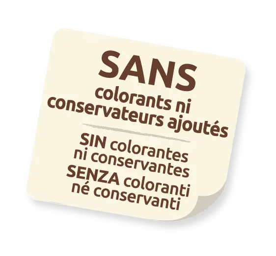 SENSE colorants ni conservants