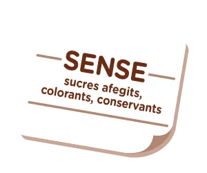 SENSE sucres afegits, colorants, conservants