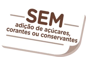 SEM adição de açúcares, corantes ou conservantes