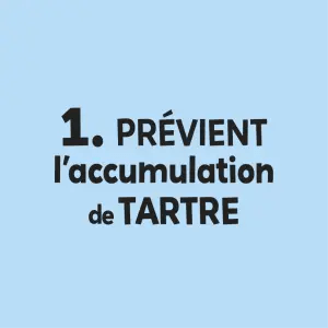 Prévient l’accumulation de tartre