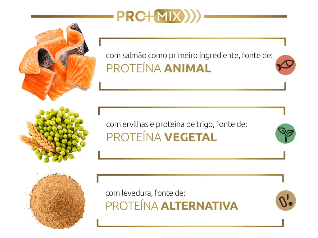A nossa combinação inovadora de proteínas de alta qualidade, fácil de digerir e que fornece aminoácidos essenciais para contribuir para o metabolismo muscular do seu animal de estimação.