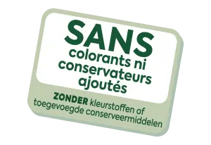 NO added colourants or preservatives