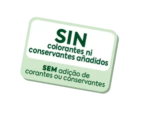 SENSE colorants ni conservants afegits